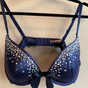 Aerie Midnight Blue Sparkle Bra 36B